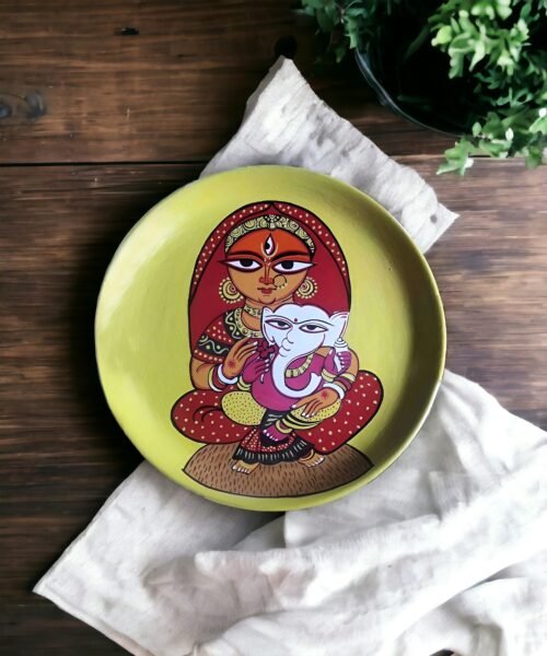 Durga & Ganesh #MaaDurga Decor Plate | Home Decor | Wall Hanging | 12 inch Art Culture Decor Plates, Artwork, Bengali Art Culture Decor Plates, Decor Plates, Decorative Items, Decorative Plates, Decorative Wall Art, Drawing Room, Eco-Friendly, Handcrafted, Handicrafts, Handmade, Handpainted, Home Decor, Home Interior Decoration, Living Room, Lord Ganesh, Maa Durga, Maa Durga Decor Plates, Melamine Decor Plates, Paintings, Religious Decor Plates, Wall Art, Wall Decor, Wall Hanging, Wall Plates