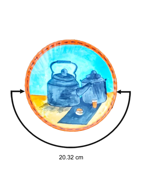 Chai Pe Charcha Decor Plate | Home Decor | Wall Hanging | 10 & 8 inch Artwork, Combo Decor Plates, Decor Plates, Decorative Items, Decorative Plates, Decorative Wall Art, Drawing Room, Eco-Friendly, Handcrafted, Handicrafts, Handmade, Handpainted, Home Decor, Home Interior Decoration, Living Room, Melamine Decor Plates, Paintings, Special Decor Plates, Wall Art, Wall Decor, Wall Hanging, Wall Plates