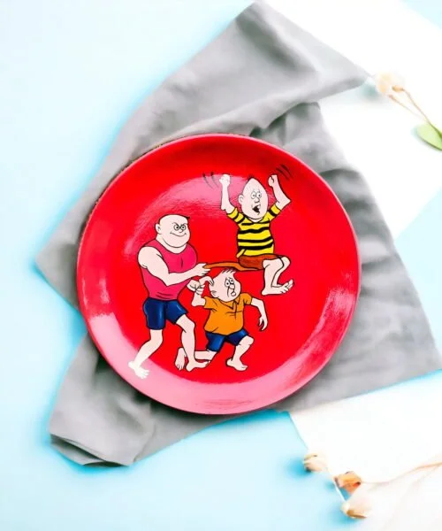 Bantul the Great Decor Plate | Home Decor | Wall Hanging | Melamine Plate | 10 inch Art Culture Decor Plates, Artwork, Bengali Art Culture Decor Plates, Bengali Cartoon Series Decor Plates, Bengali Kids Series Decor Plates, Bengali Literature, Decor Plates, Decorative Items, Decorative Plates, Decorative Wall Art, Drawing Room, Eco-Friendly, Handcrafted, Handicrafts, Handmade, Handpainted, Home Decor, Home Interior Decoration, Living Room, Melamine Decor Plates, Paintings, Wall Art, Wall Decor, Wall Hanging, Wall Plates
