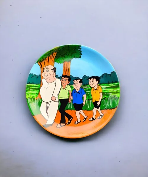 Nonte Fonte Decor Plate | Home Decor | Wall Hanging | Melamine Plate | 10 inch Art Culture Decor Plates, Artwork, Bengali Art Culture Decor Plates, Bengali Cartoon Series Decor Plates, Bengali Kids Series Decor Plates, Bengali Literature, Decor Plates, Decorative Items, Decorative Plates, Decorative Wall Art, Drawing Room, Eco-Friendly, Handcrafted, Handicrafts, Handmade, Handpainted, Home Decor, Home Interior Decoration, Living Room, Melamine Decor Plates, Paintings, Wall Art, Wall Decor, Wall Hanging, Wall Plates