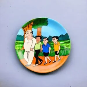 Nonte Fonte Decor Plate | Home Decor | Wall Hanging | Melamine Plate | 10 inch Art Culture Decor Plates, Artwork, Bengali Art Culture Decor Plates, Bengali Cartoon Series Decor Plates, Bengali Kids Series Decor Plates, Bengali Literature, Decor Plates, Decorative Items, Decorative Plates, Decorative Wall Art, Drawing Room, Eco-Friendly, Handcrafted, Handicrafts, Handmade, Handpainted, Home Decor, Home Interior Decoration, Living Room, Melamine Decor Plates, Paintings, Wall Art, Wall Decor, Wall Hanging, Wall Plates