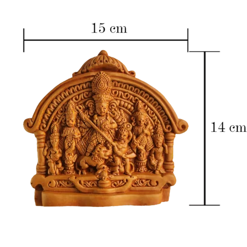 Cultural Harmony | Ek Chala Durga Idol | Wall Hanging | Krishnanagar Clay Craft | GI Tag Artwork, Clay Art and Crafts, Clay Artwork, Clay Crafts, Clay Decor, Decorative Items, Drawing Room, Eco-Friendly, Ek Chala, Ghurni Clay Dolls, GI Tagg Products, Handcrafted, Handicrafts, Handmade, Handpainted, Home Decor, Home Interior Decoration, Idols, Krishnanagar Clay Dolls, Living Room, Maa Durga, Showpieces