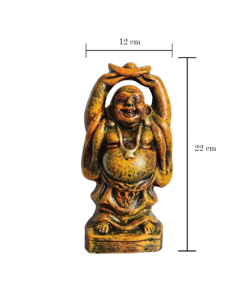 Joyful Serenity Sculpture | Laughing Buddha | Krishnanagar Clay Craft | GI Tag Artwork, Clay Art and Crafts, Clay Artwork, Clay Crafts, Clay Decor, Decorative Items, Drawing Room, Eco-Friendly, Ghurni Clay Dolls, GI Tagg Products, Handcrafted, Handicrafts, Handmade, Handpainted, Home Decor, Home Interior Decoration, Krishnanagar Clay Dolls, Living Room, Showpieces