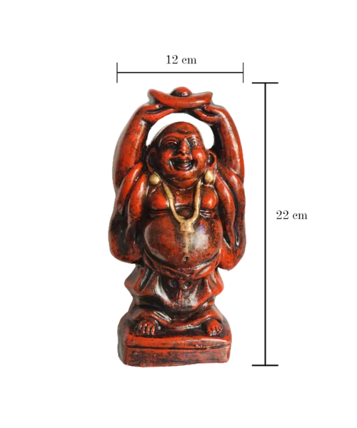 Joyful Serenity Sculpture | Laughing Buddha | Krishnanagar Clay Craft | GI Tag Artwork, Clay Art and Crafts, Clay Artwork, Clay Crafts, Clay Decor, Decorative Items, Drawing Room, Eco-Friendly, Ghurni Clay Dolls, GI Tagg Products, Handcrafted, Handicrafts, Handmade, Handpainted, Home Decor, Home Interior Decoration, Krishnanagar Clay Dolls, Living Room, Showpieces