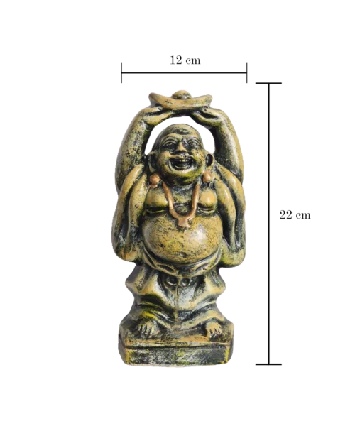 Joyful Serenity Sculpture | Laughing Buddha | Krishnanagar Clay Craft | GI Tag Artwork, Clay Art and Crafts, Clay Artwork, Clay Crafts, Clay Decor, Decorative Items, Drawing Room, Eco-Friendly, Ghurni Clay Dolls, GI Tagg Products, Handcrafted, Handicrafts, Handmade, Handpainted, Home Decor, Home Interior Decoration, Krishnanagar Clay Dolls, Living Room, Showpieces