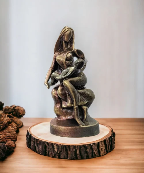 Embrace Love: Heartfelt Mother - Sitting | Krishnanagar Clay Sculpture | GI Tag Artwork, Clay Art and Crafts, Clay Artwork, Clay Crafts, Clay Decor, Clay Sculptures, Decorative Items, Drawing Room, Eco-Friendly, Ghurni Clay Dolls, GI Tagg Products, Handcrafted, Handicrafts, Handmade, Handpainted, Home Decor, Home Interior Decoration, Krishnanagar Clay Dolls, Living Room, Sculptures, Showpieces