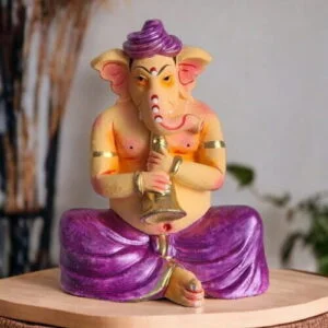 Gift of Prosperity: Lord Ganesh | Krishnanagar Clay Craft | GI Tag Artwork, Clay Art and Crafts, Clay Artwork, Clay Crafts, Clay Decor, Decorative Items, Drawing Room, Eco-Friendly, Ghurni Clay Dolls, GI Tagg Products, Handcrafted, Handicrafts, Handmade, Handpainted, Home Decor, Home Interior Decoration, Idols, Krishnanagar Clay Dolls, Living Room, Lord Ganesh, Showpieces