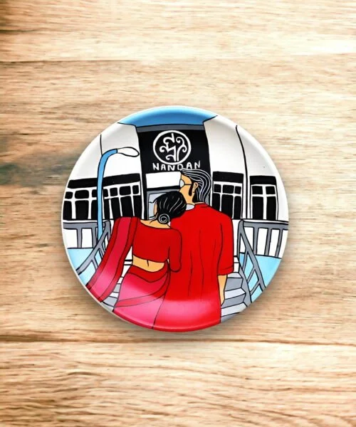 Nandan Decor Plate #KolkataLove #CityScape | Home Decor | Wall Hanging | 8 inch #CityScape, #CityScape Decor Plates, Art Culture Decor Plates, Artwork, Bengali Art Culture Decor Plates, City of Joy, City of Joy Decor Plates, Decor Plates, Decorative Items, Decorative Plates, Decorative Wall Art, Drawing Room, Eco-Friendly, Handcrafted, Handicrafts, Handmade, Handpainted, Home Decor, Home Interior Decoration, Kolkata, Living Room, Melamine Decor Plates, Paintings, Wall Art, Wall Decor, Wall Hanging, Wall Plates