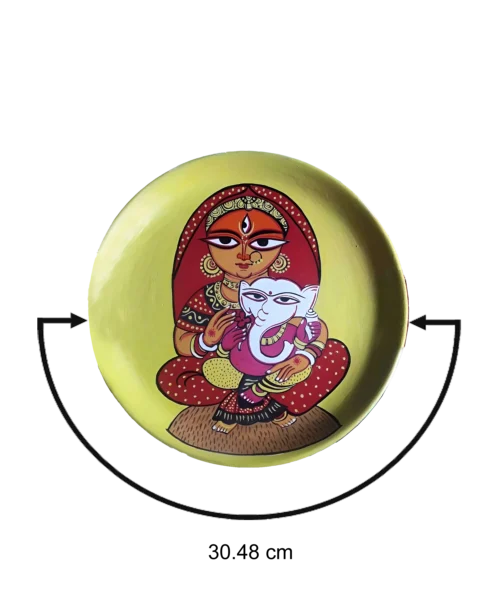 Durga & Ganesh #MaaDurga Decor Plate | Home Decor | Wall Hanging | 12 inch Art Culture Decor Plates, Artwork, Bengali Art Culture Decor Plates, Decor Plates, Decorative Items, Decorative Plates, Decorative Wall Art, Drawing Room, Eco-Friendly, Handcrafted, Handicrafts, Handmade, Handpainted, Home Decor, Home Interior Decoration, Living Room, Lord Ganesh, Maa Durga, Maa Durga Decor Plates, Melamine Decor Plates, Paintings, Religious Decor Plates, Wall Art, Wall Decor, Wall Hanging, Wall Plates