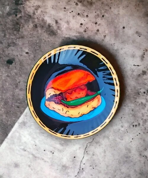 Chai Pe Charcha Decor Plate | Home Decor | Wall Hanging | 10 & 8 inch Artwork, Combo Decor Plates, Decor Plates, Decorative Items, Decorative Plates, Decorative Wall Art, Drawing Room, Eco-Friendly, Handcrafted, Handicrafts, Handmade, Handpainted, Home Decor, Home Interior Decoration, Living Room, Melamine Decor Plates, Paintings, Special Decor Plates, Wall Art, Wall Decor, Wall Hanging, Wall Plates