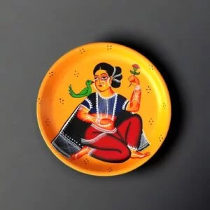 Patachitra Lady Art #KalighatPatachitraArt Decor Plate | Home Decor | Wall Hanging | 12 inch Art Culture Decor Plates, Artwork, Bengali Art Culture Decor Plates, Decor Plates, Decorative Items, Decorative Plates, Decorative Wall Art, Drawing Room, Eco-Friendly, Handcrafted, Handicrafts, Handmade, Handpainted, Home Decor, Home Interior Decoration, Living Room, Melamine Decor Plates, Paintings, Special Decor Plates, Wall Art, Wall Decor, Wall Hanging, Wall Plates