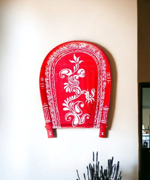 Alapana Art | Tradional | Decorative Bamboo Kula | Home Decor | Handpainted | Wall Hanging Handicraft | 20 inch Artwork, Bamboo Art, Bamboo Handicrafts, Bamboo Kula, Bharat Art Bamboo Kula, Decorative Items, Decorative Wall Art, Drawing Room, Eco-Friendly, Handcrafted, Handicrafts, Handmade, Handpainted, Home Decor, Home Interior Decoration, Living Room, Paintings, Wall Art, Wall Decor, Wall Hanging