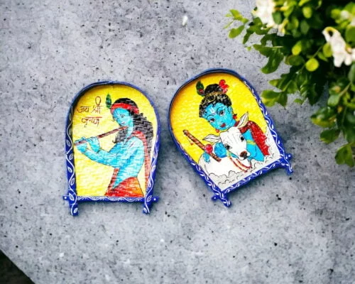 Special Krishna Decorative Bamboo Kula | Home Decor | Handpainted | Wall Hanging Handicraft | Combo Set Artwork, Bamboo Art, Bamboo Handicrafts, Bamboo Kula, Bengali Art Culture Bamboo Kula, Combo Bamboo Kula, Decorative Items, Decorative Wall Art, Drawing Room, Eco-Friendly, Handcrafted, Handicrafts, Handmade, Handpainted, Home Decor, Home Interior Decoration, Living Room, Lord Krishna, Paintings, Religious Series Bamboo Kula, Wall Art, Wall Decor, Wall Hanging