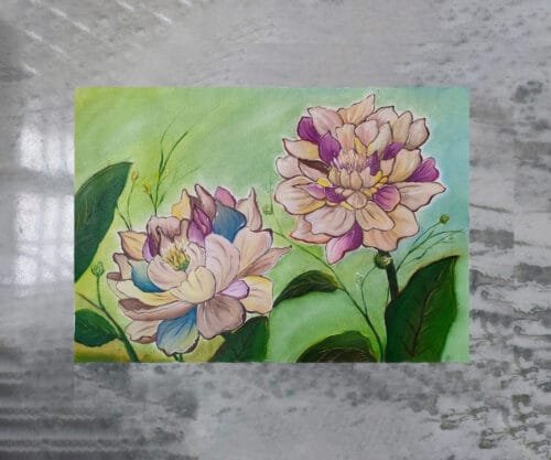 Shine of Flower Painting | #WaterColourArt | 10 x 12 inch, 12 x 16 inch, 16 x 20 inch, 20 x 24 inch